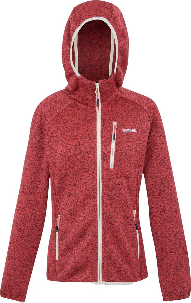 Regatta - "Newhill II" Hoodie mit durchgehendem Reißverschluss für Damen RG12002 (44 DE) (Pfirsichblüte/Helles Vanillegelb)