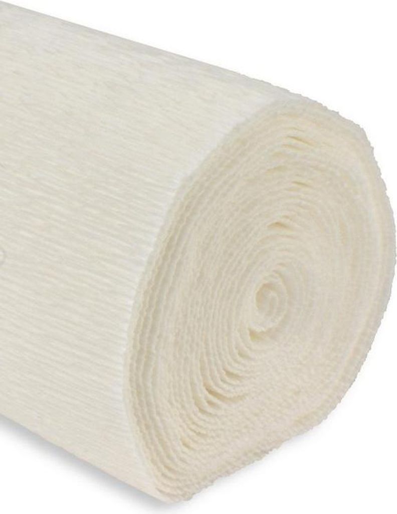 Krepový papier 50 x 250 cm, 180 g, biely – Alfa Pastello Obrázok produktu 