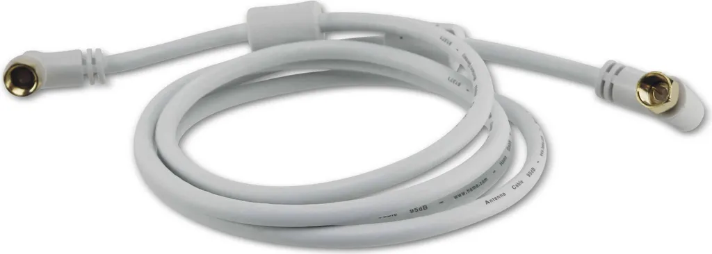 Câble coaxial mâle F blindé Hama de 1,5m pour signal TV net