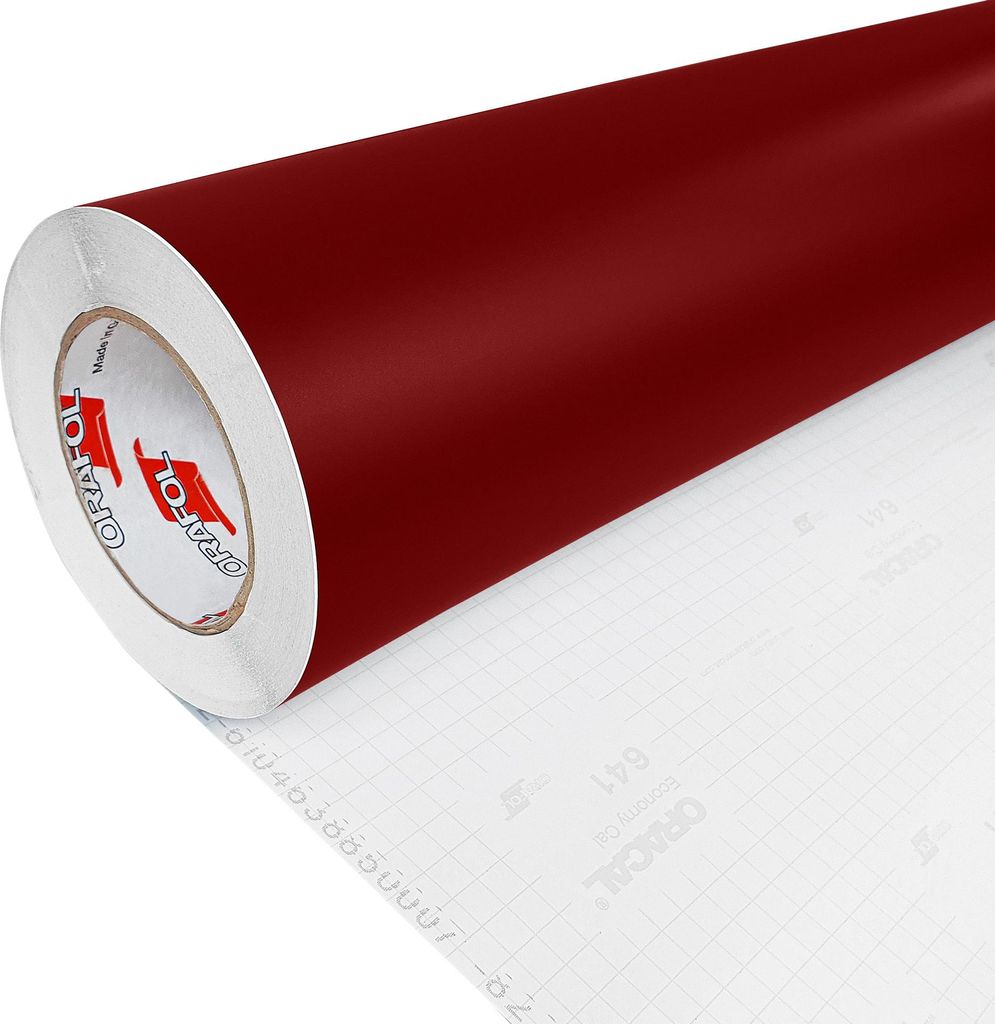 DecoMeister Möbelfolie selbstklebend 100x100 cm - Burgundrot Matt - Einfarbig Klebefolie für Möbel - Klebefolie Möbel für einfache Anwendung, ...