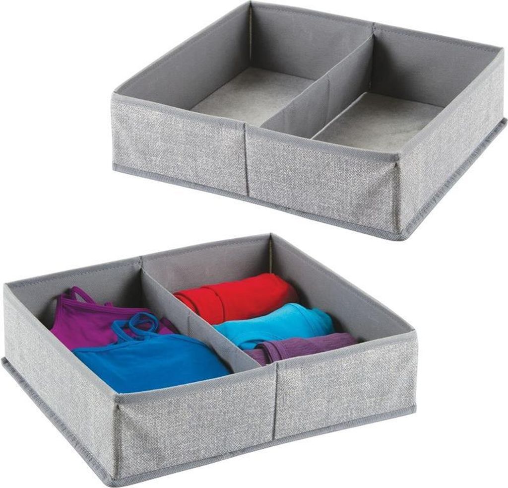 2er-Set Stoffbox mDesign Aufbewahrungskisten mit je 2 Produktbild 