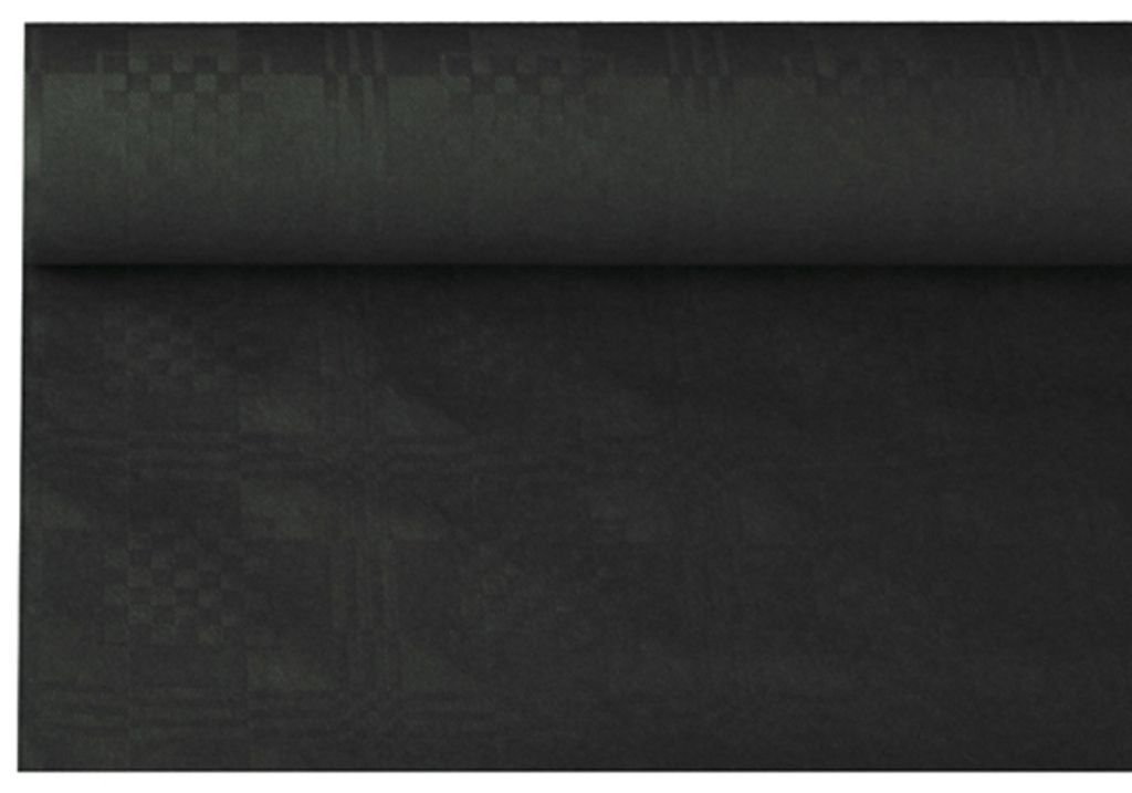 L 8 m schwarz PAPSTAR Damast-Tischtuch 1,2 x B 