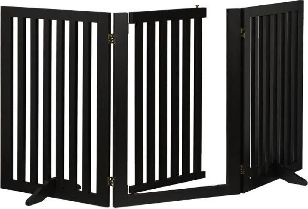 Barrière de sécurité escalier noire 70 cm - Idéal pour bébé et petits chiens