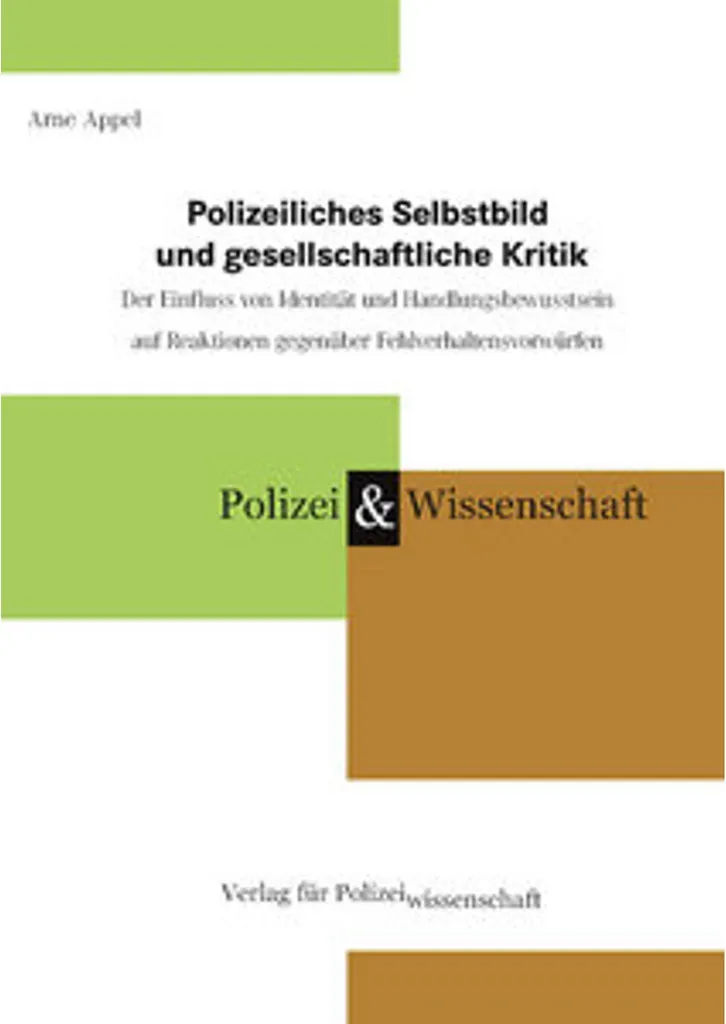 Livre Image de soi de la police et critique sociale - Analyse Sociologie