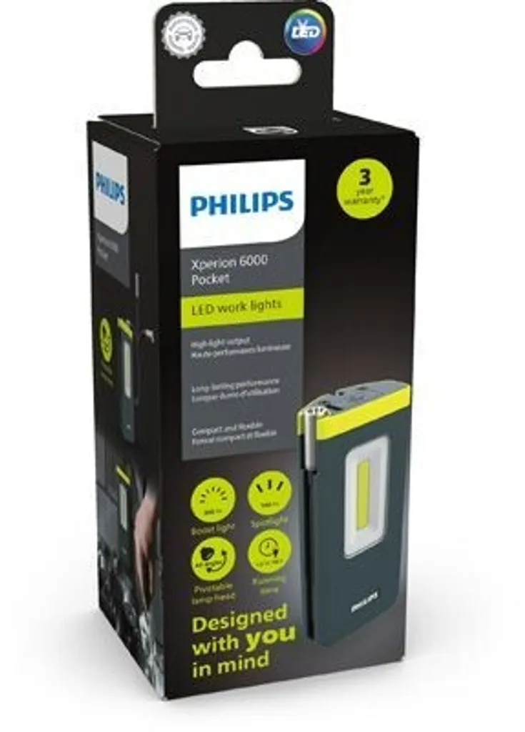Philips Xperion 6000 Pocket : Lampe torche LED rechargeable compacte - 7