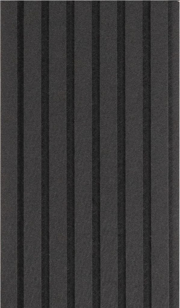 Akustikpaneel 20x240cm Wandpaneele Filz, B1 Brandschutz Farbe: Schwarz, Größe: 20 x 240cm