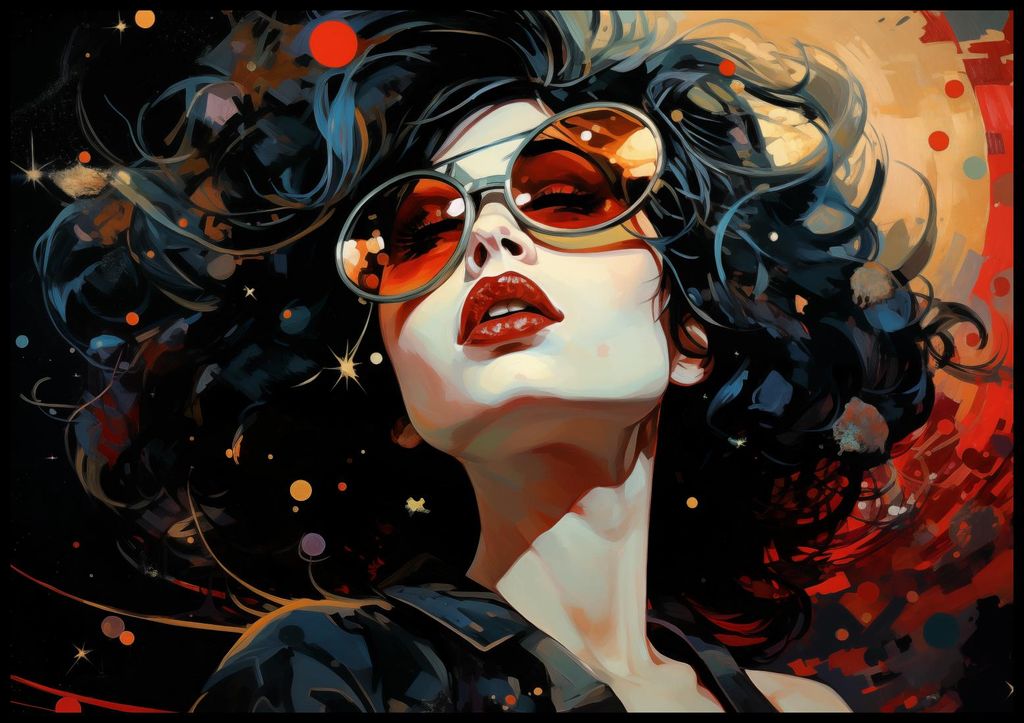 Plakat 100x70cm Außerirdische Vibrationen