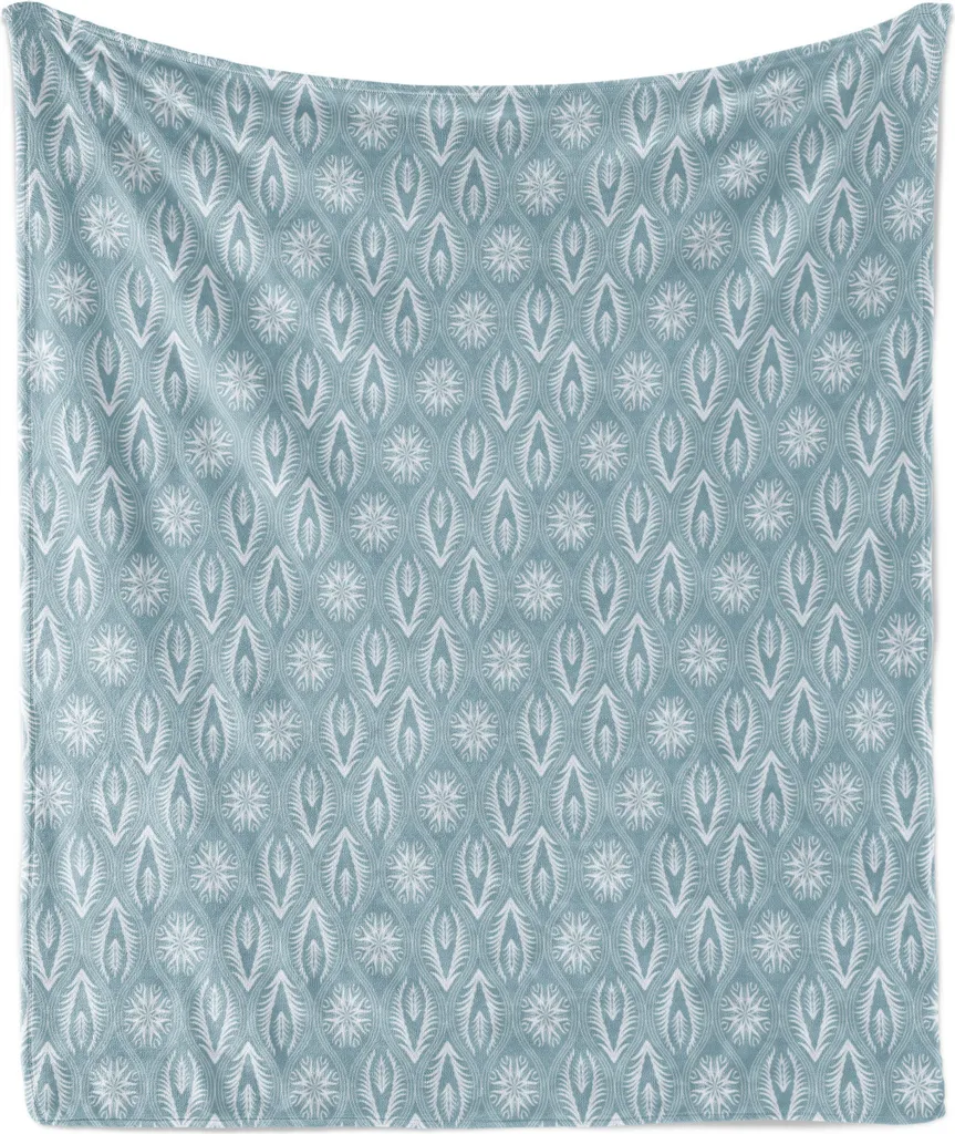 Plaid Giapponese Blu Cadetto ABAKUHAUS - Flanella Elegante 175x230