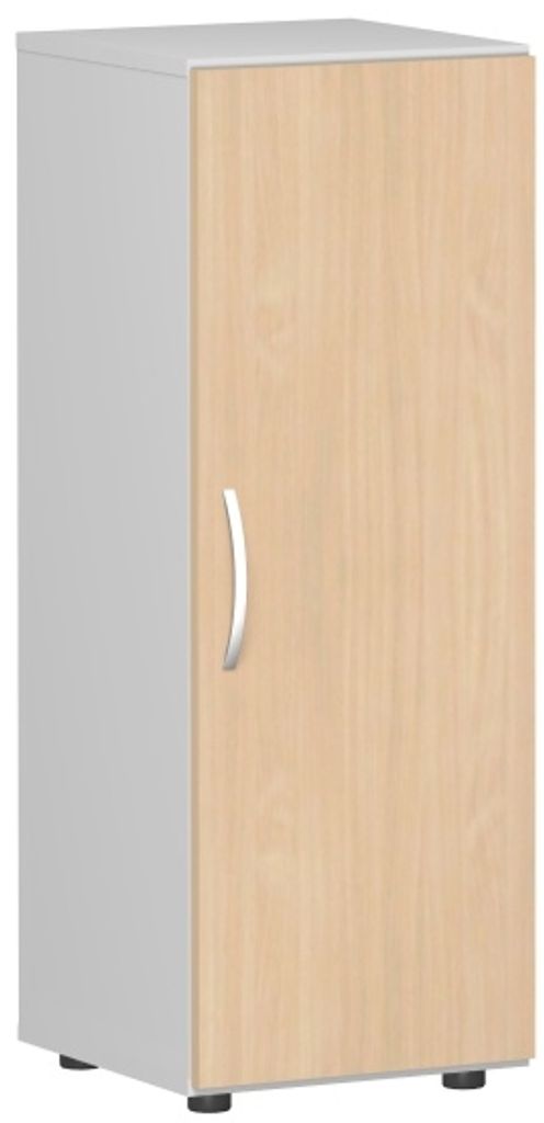Geramöbel Flügeltürenschrank mit Standfüßen, Griff links oder rechts, inkl. Türdämpfer, nicht abschließbar, 400x420x1104, braun/grau, S-343...
