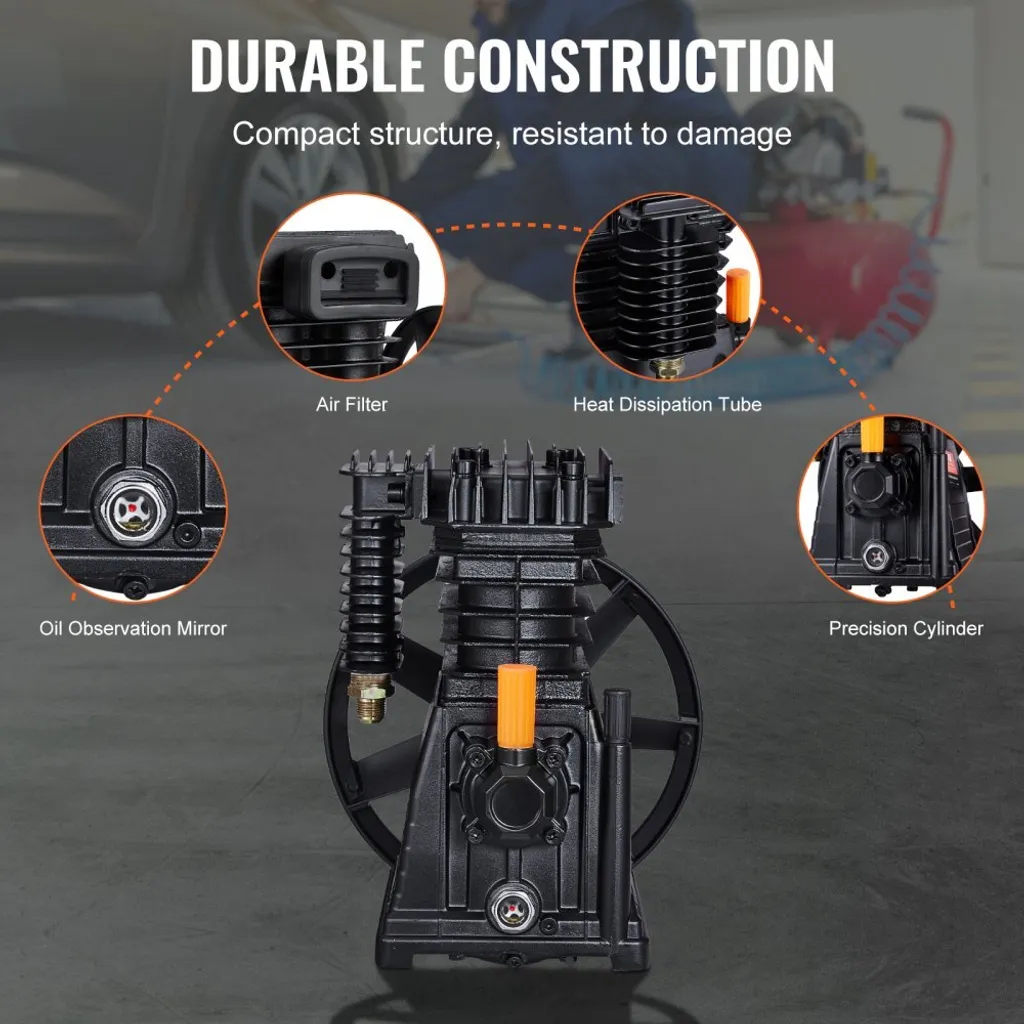 Compresseur double cylindre 116 PSI avec performance de pression optimale - 5