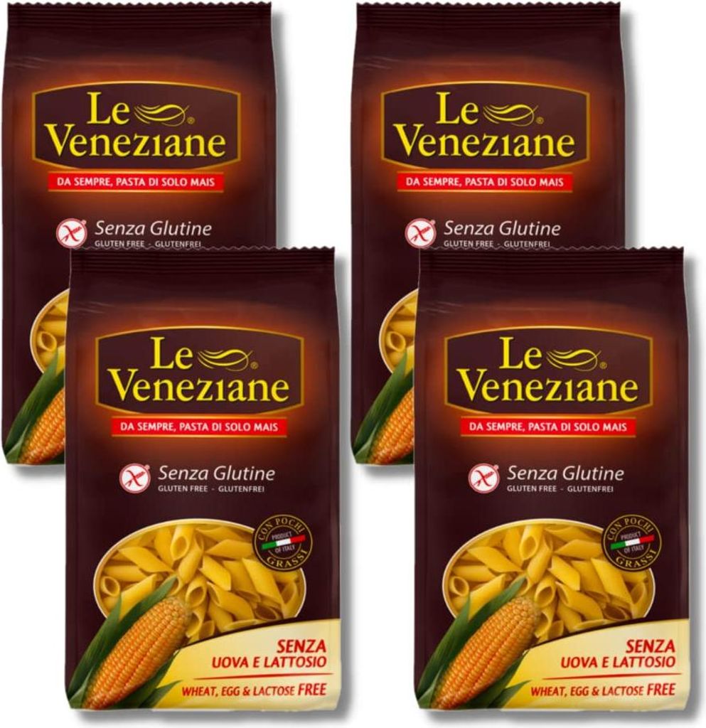 Le Veneziane Gluten Free Penne 250 g (Pack of 4)
