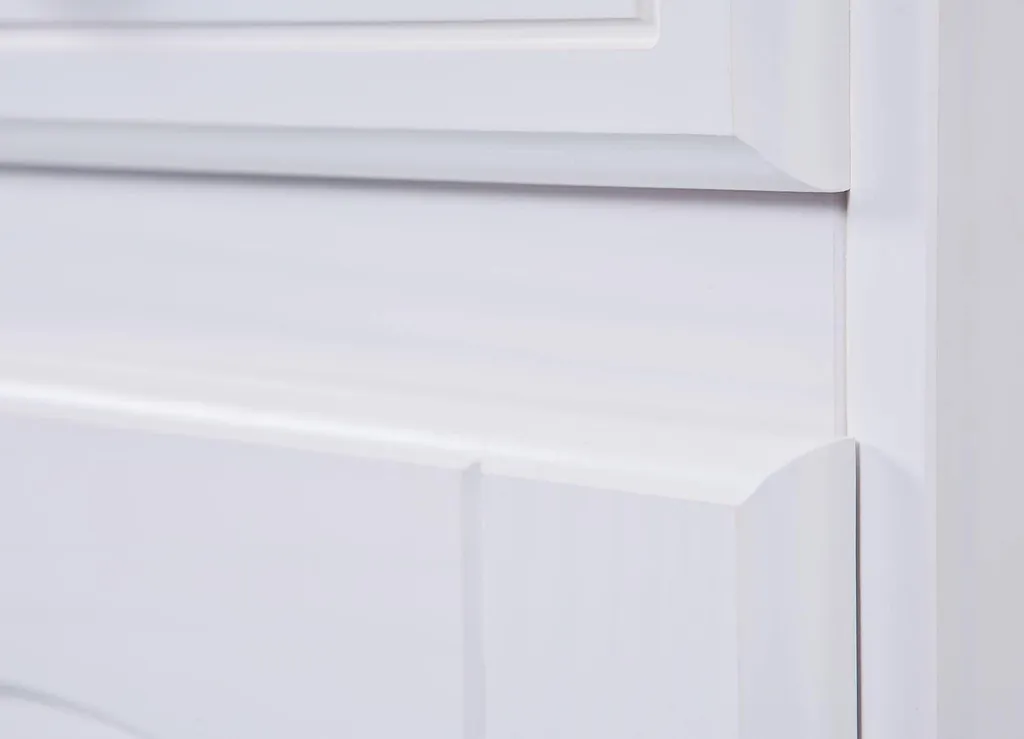 Buffet Pallare Blanc : Solution de Rangement Compacte avec 2 Tiroirs