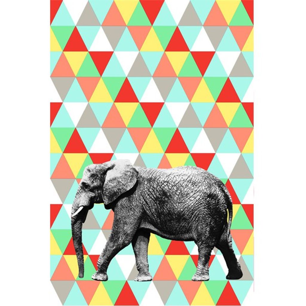 ESTAhome Fototapete Elefant Multicolor 200 x 279 cm