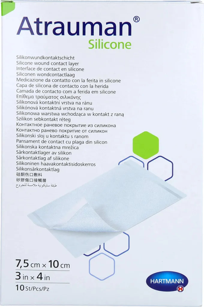 Atrauman Silicone Hartmann 7,5 x 10cm - Pansement doux et non traumatique