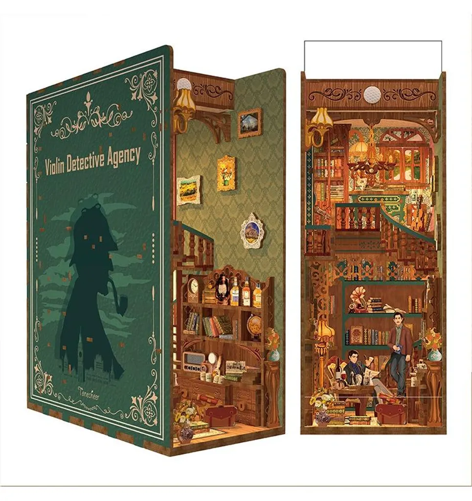 Casse-tête 3D Violin Detective Agency Tonecheer 286 pièces bois DIY Pro