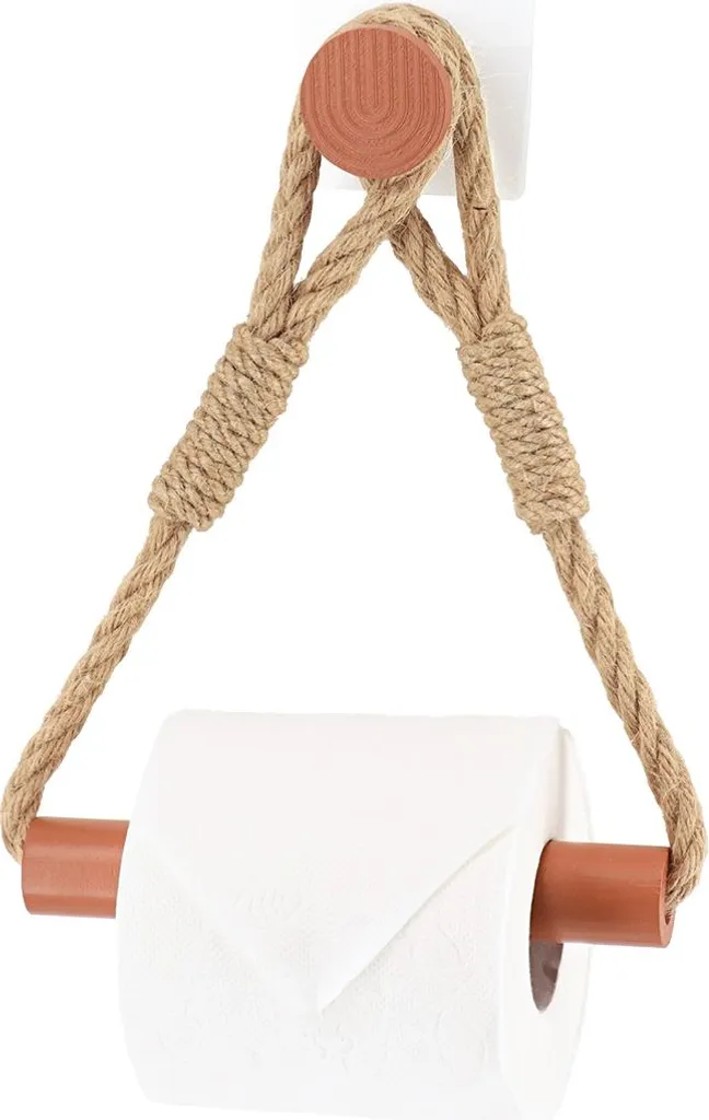 TENDANCE | Portarotolo - marrone - Corda - Bambù - Juta - Boho - Rustico - 1