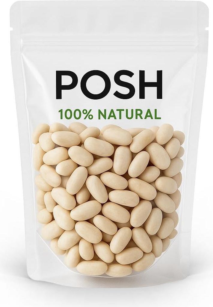 POSH Weiße Zwergbohnen (weiße Bohnen) 1kg – Doypack Verpackung