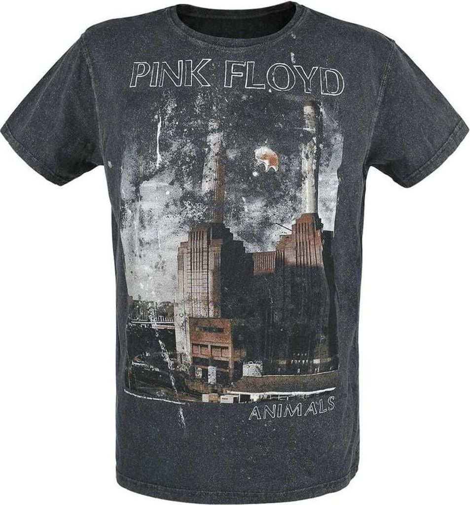 Pink Floyd T-Shirt Herren Animals charcoal Band-Merch, Bands 100% Baumwolle S