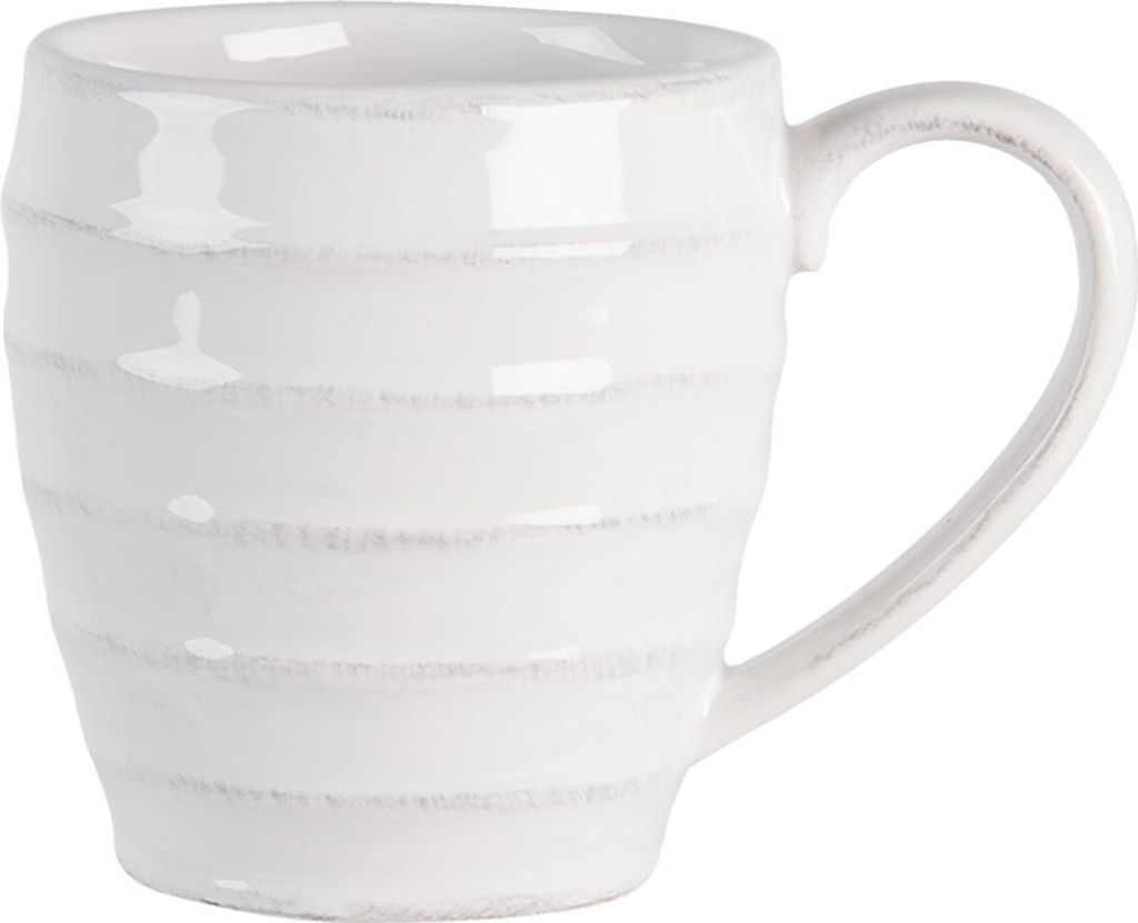 Clayre & Eef Tasse 300 ml Weiß Keramik