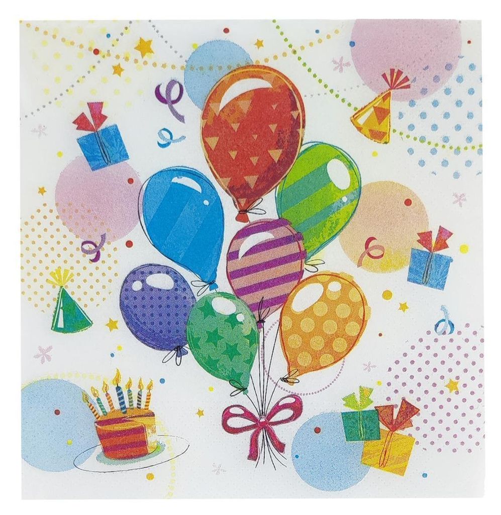 PAPSTAR 88611 PAPSTAR Motivservietten "Fete", 330 x 330 mm Obrázek produktu 
