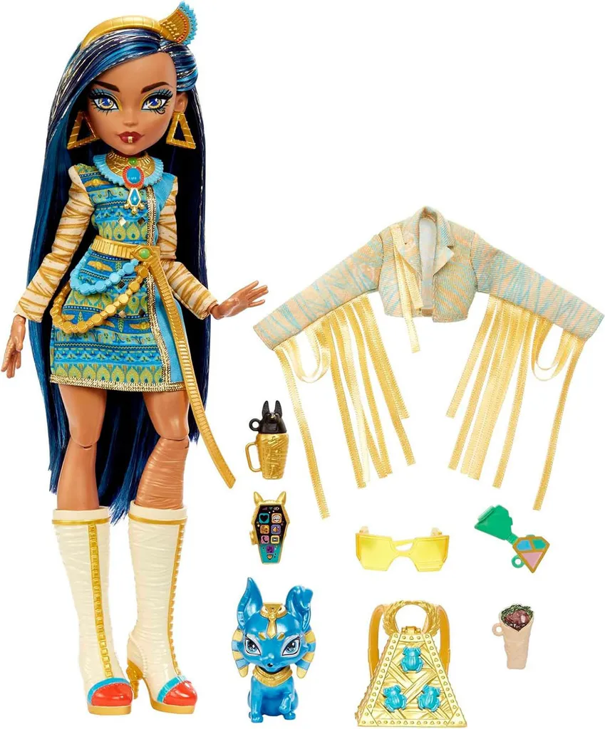 Poupée Monster High Cleo de Nile pour Collectionner et Jouer à 2