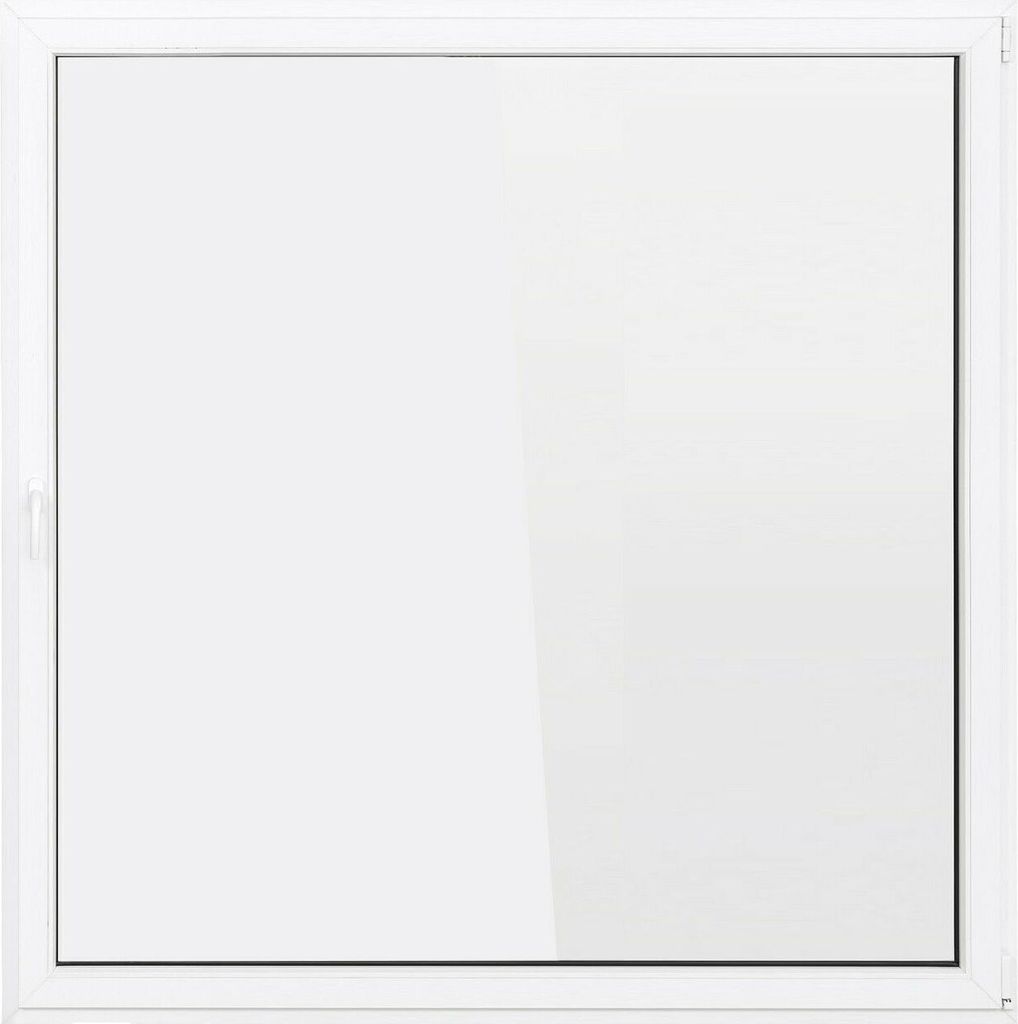 SN Deco Fenster Kellerfenster 1 Flügel 800x800 DIN rechts Dreh-Kipp 2-fach Verglasung weiß 70 mm Profil