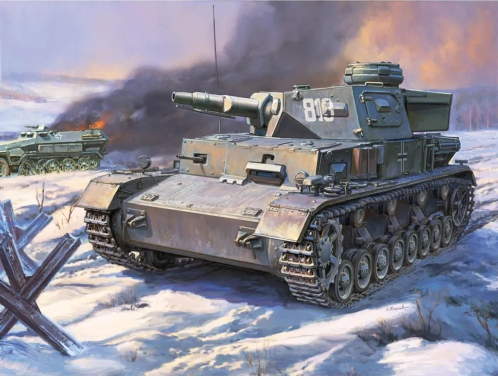 Maquette de Char Panzer IV Ausf.E Zvezda 3642 - Kit Militaire 1/35