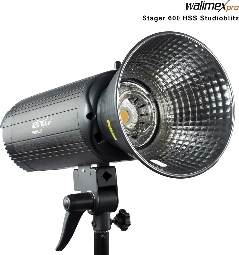 Éclairage Studio Photo 600W Walimex Pro Stager 600 HSS pour Shooting de Mode