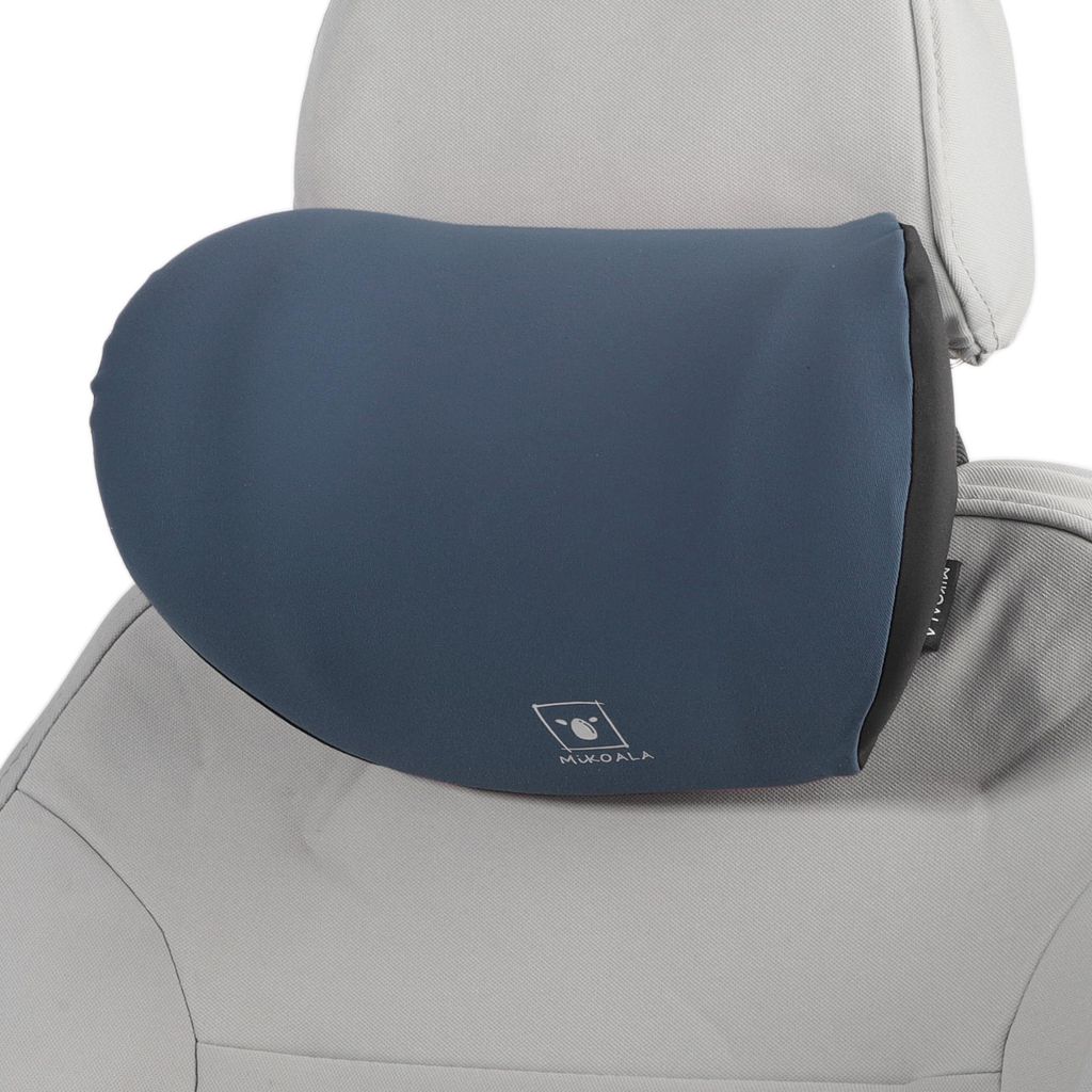 Auto Kopfstütze Ergonomisch Bequemes Nackenkissen Polyester Memory Schaum Verstellbare Breite Blau 1 Stück Für Fahrten Reisen
