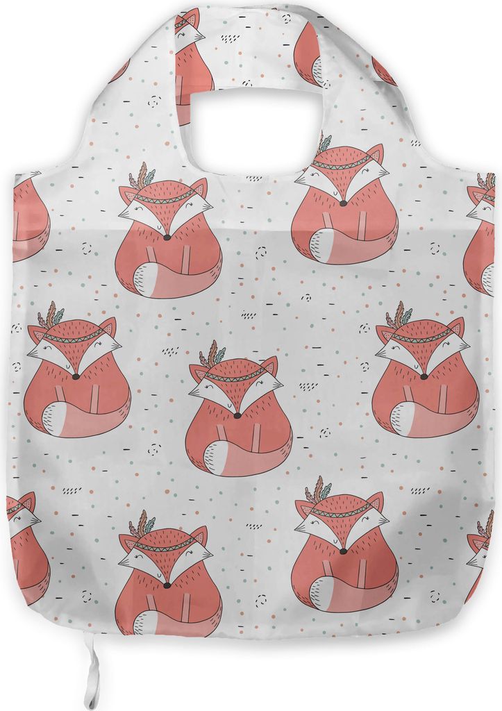 ABAKUHAUS Fuchs Tragetasche aus Stoff, Abstrakt gepunktete Hintergrund, Praktische Altagsmode Einkaufstaschen, Coral Seafoam Schwarz