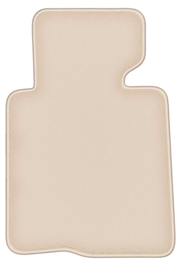 DURBAN Beige Velours-Fahrerfußmatte für BMW 3 E46 Cabrio (2000-2007)