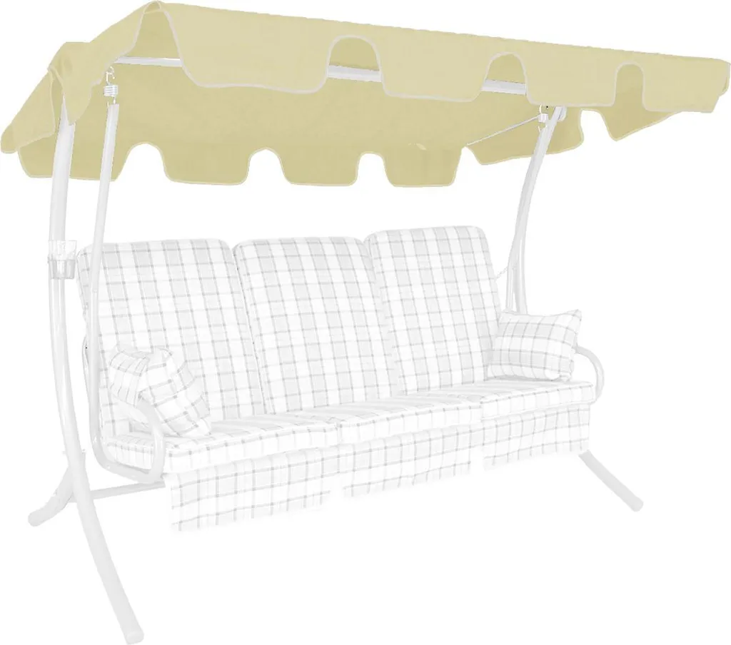 Toit Solaire pour Balancelle Ivoire : Protection UV et Ombre Jardin