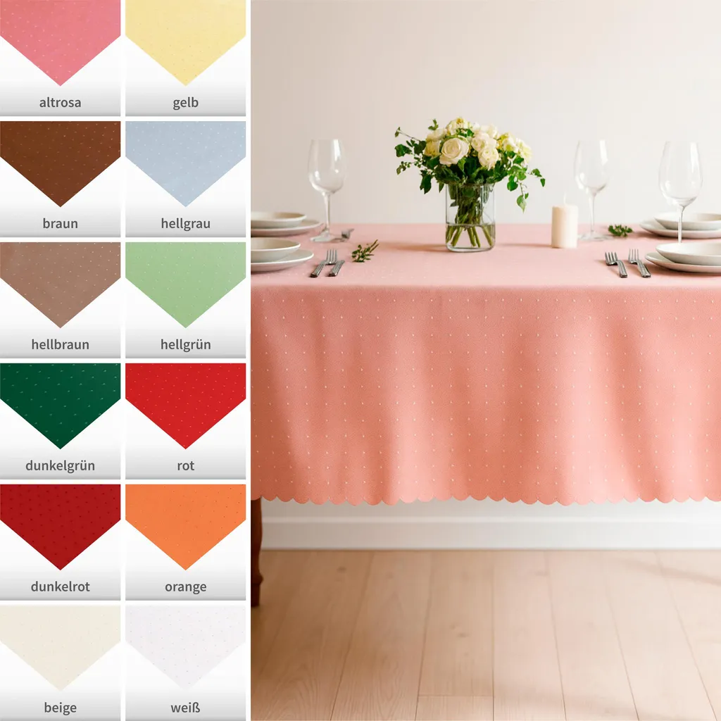 Tovaglia Quadrata 110x110 cm Marrone Chiaro - Design Moderno Cucina - 5