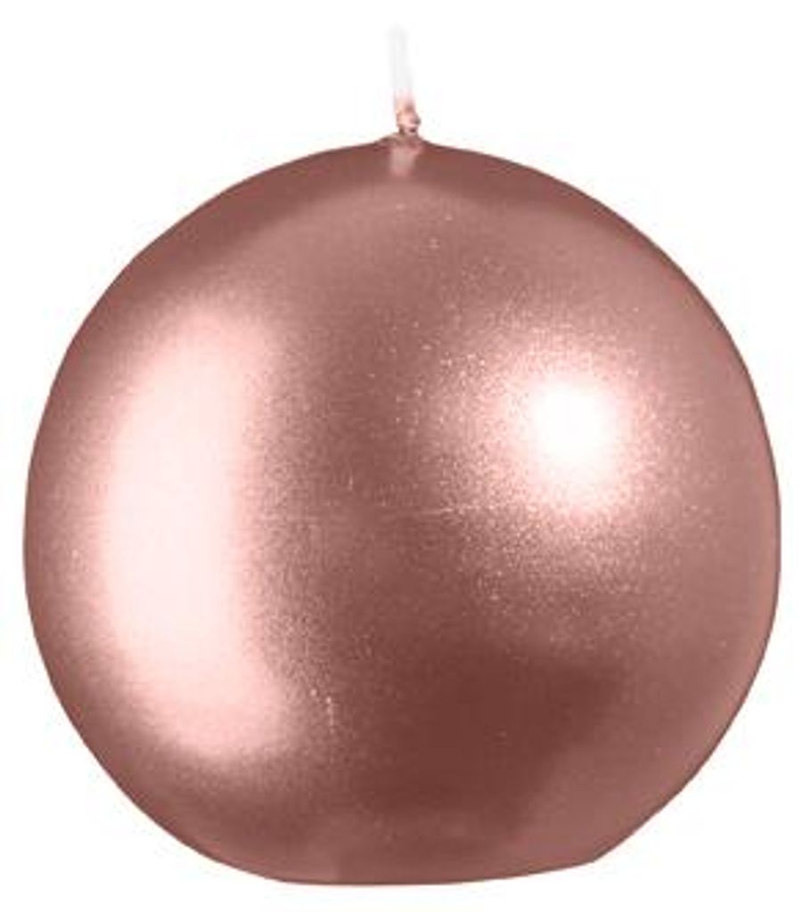 Kugelkerzen Metallic-Lack Matt Silk Ø 7 cm, 6 Stück
