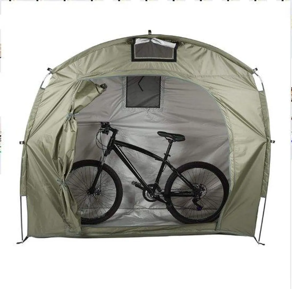 Tente de vélo respirante et imperméable avec revêtement anti-UV noir