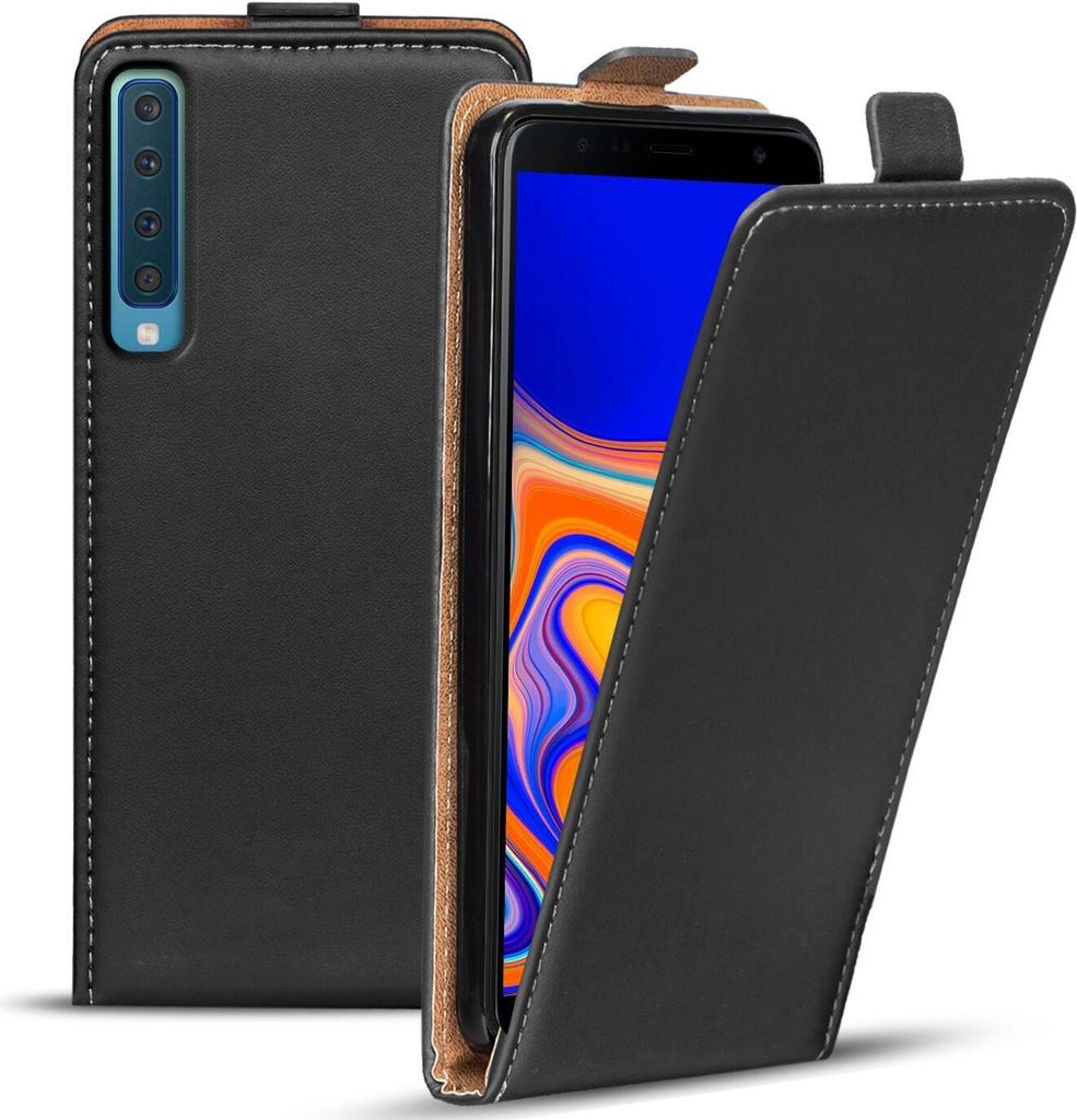 Conie Ultra Slim Klapp Tasche für Samsung Galaxy A9 2018 schlanke Hülle Rundumschutz in Schwarz