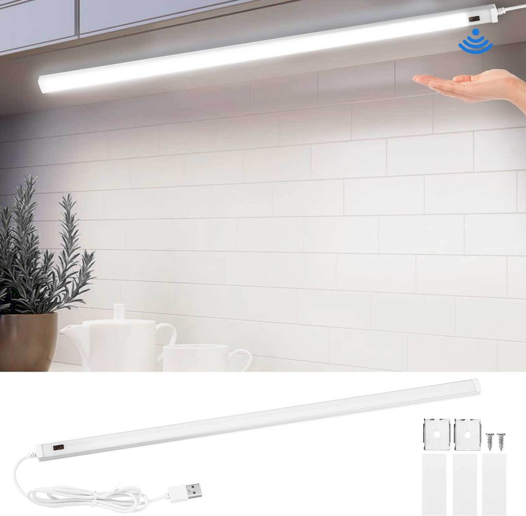 40cm LED Unterbauleuchte Kaltweiß mit Sensor, 6W Produktbild 