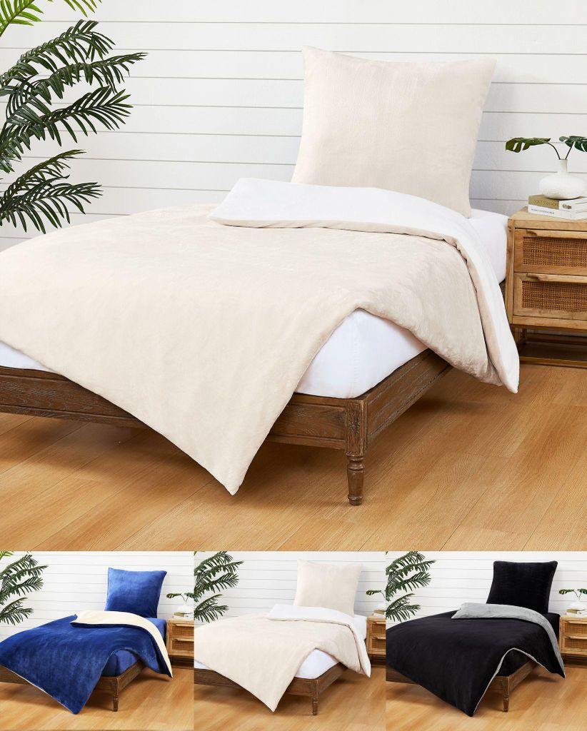 JACK Teddy Flausch 135x200cm Wende Bettwäsche Cashmere Produktbild 