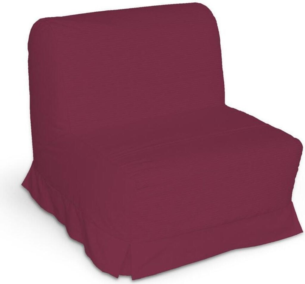 Dekoria Bezug für Lycksele Sessel mit Kellerfalten, pflaume , Bezug für Lycksele Sessel