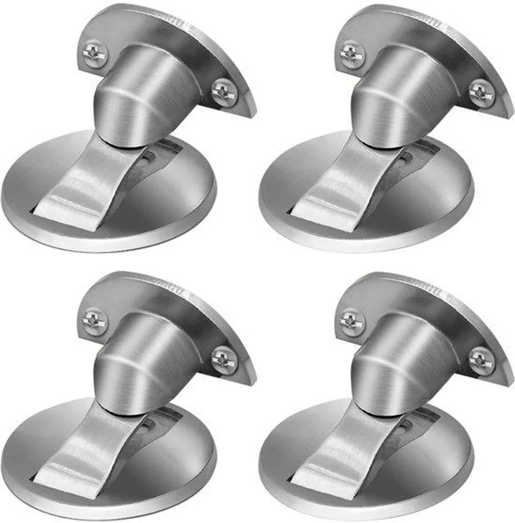 Arrêt de porte magnétique en inox robuste pour maison et bureau - 1 pièce