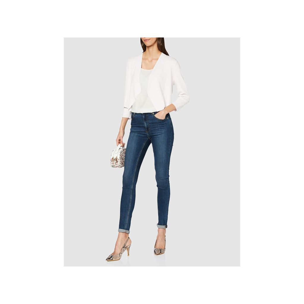 Comma Damen Pullover Slim Fit – Langarm Mit Rippbündchen, U-Boot-Ausschnitt, Lässiger Basic