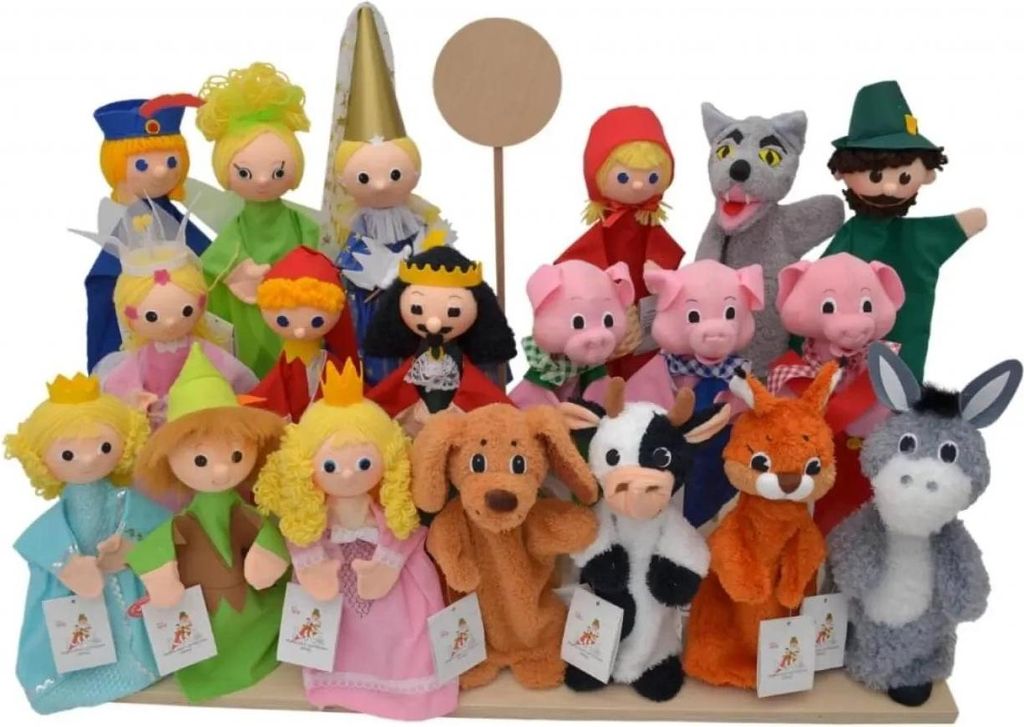 Handpuppenständer für 19 Handpuppen (ohne Handpuppen)