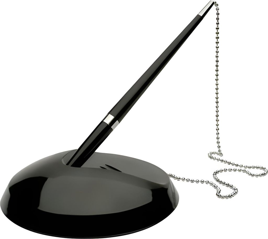 Porte-stylo avec chaîne, noir Image du produit 