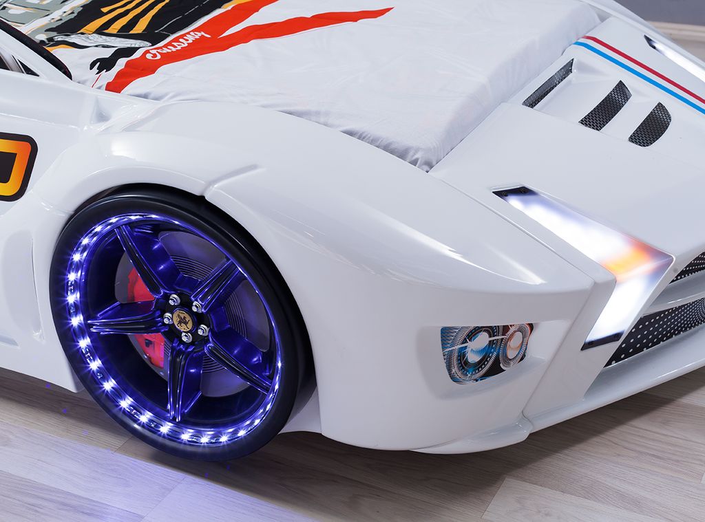 Autobett Luxury Vollversion in weiss mit LED | Kaufland.de
