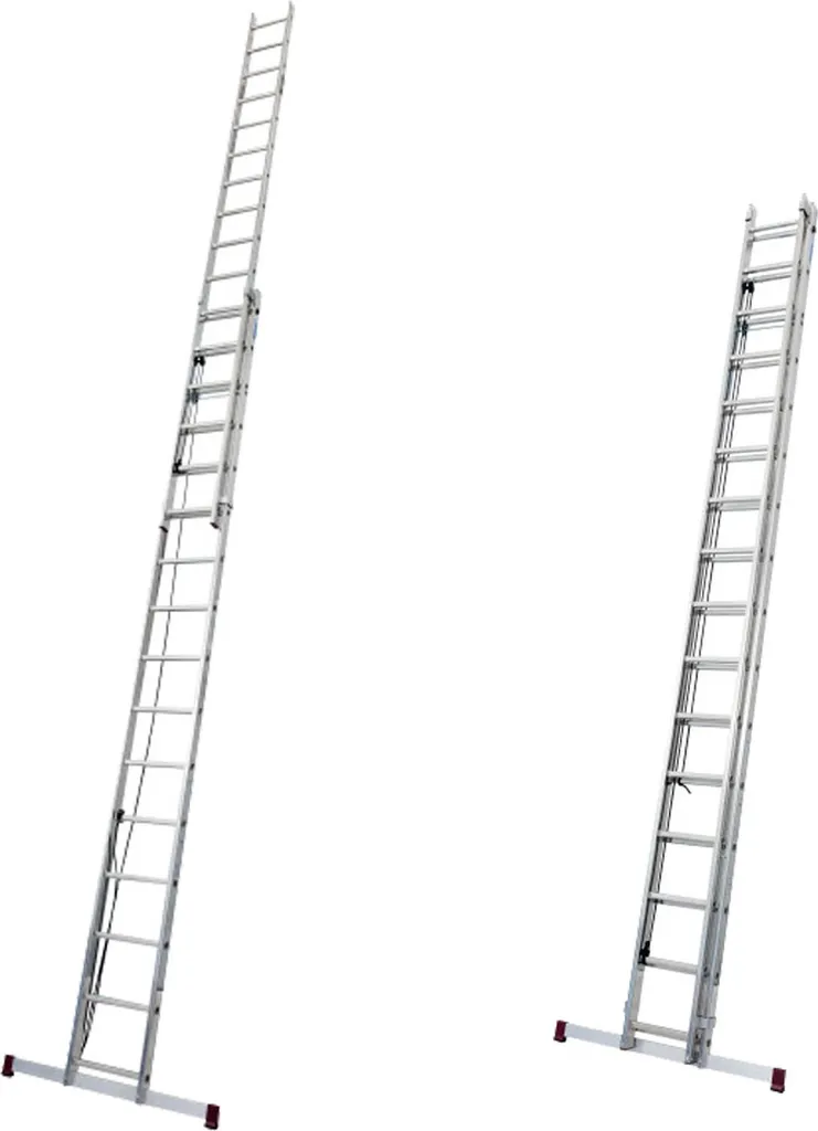 Accéder en hauteur en sécurité avec l'échelle KRAUSE Corda 2x16 bars