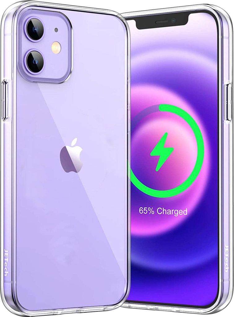 Transparente Hülle für iPhone mit Displayschutz – IPhone 12 Produktbild 