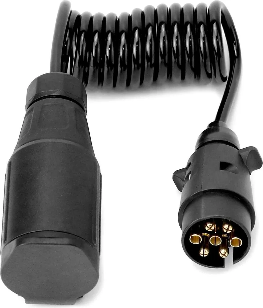 QWORK 2M cavo adattatore rimorchio da 7 a 13 pin 12V caravan trattore barca rimorchio - 8