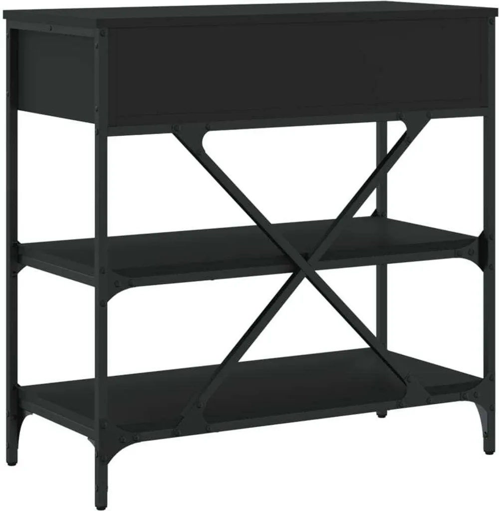 2025 Consolle moderna nera 75x34,5x75 cm in legno - Consolle,design 6515446 1pacco - 7