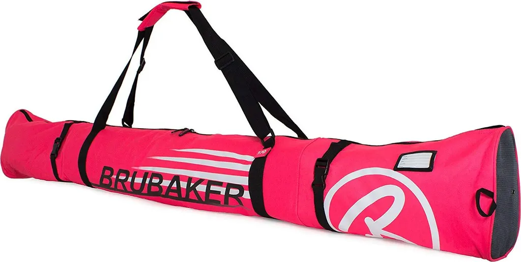 Sac à skis rembourré 190 cm BRUBAKER housse de transport rose