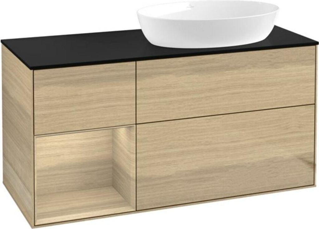 V&B Waschtischunterschrank Wandbeleuchtung Finion 120cm, Pl bla m, Reg Oa ven, Oa ven